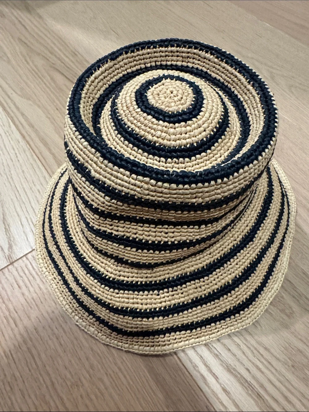Janessa Leone Felix Crochet Raffia Bucket Hat